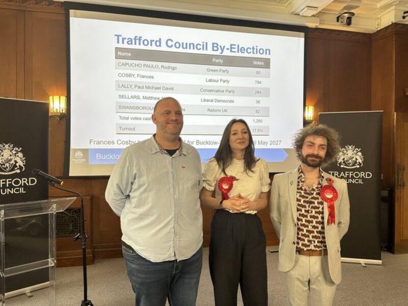 Bucklow-St. Martins ward councillors, from left, James Wright, Frances Cosby and Aidan Williams.
