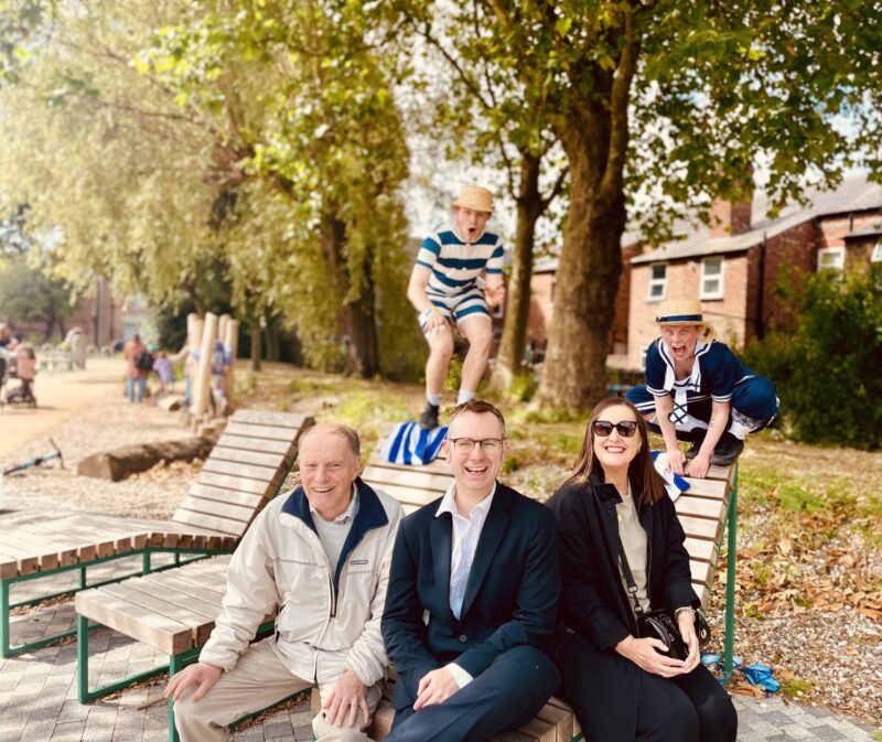 Steve, Jane and Tom in Stretford