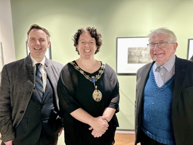 The Mayor, Cllr Barry Brotherton & Tom at Waterside Arts Centre